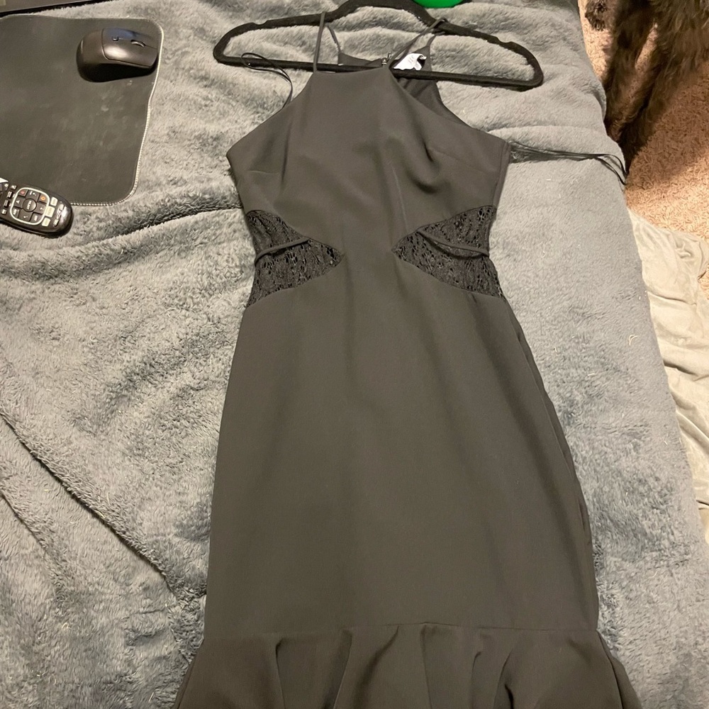 Lace cut out dress